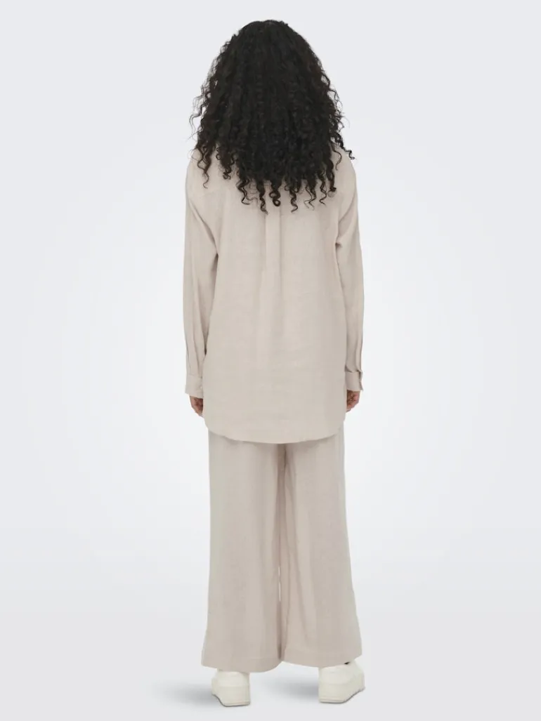 ONLBRUXELLES L/S LIN BL SHIRT PNT NOOS moonbeam