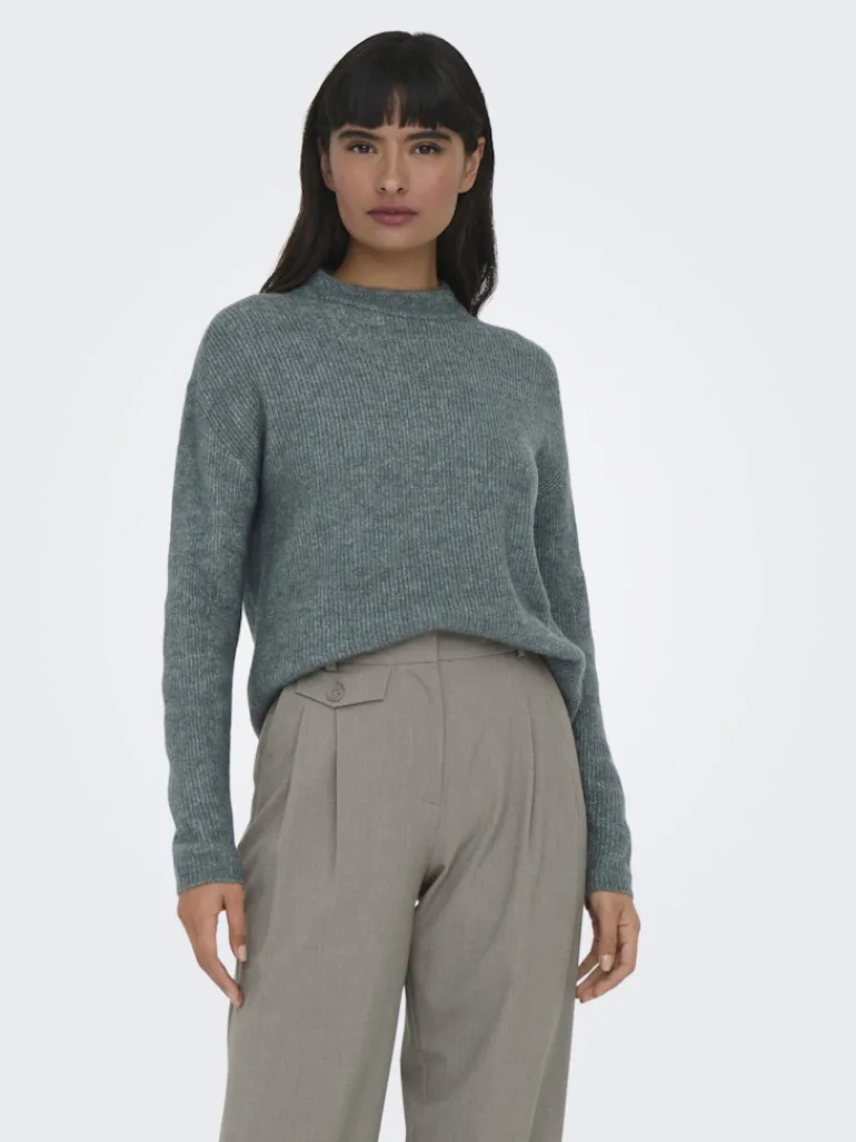 ONLCAMILLA O-NECK L/S PULLOVER NOOS KNT balsam green