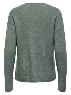 ONLCAMILLA V-NECK L/S PULLOVER KNT NOOS laurel wreath