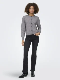 ONLCAMILLE BASIC L/S CARDIGAN KNT NOOS medium grey melange