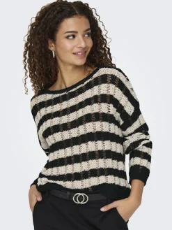 ONLCAPRI LS O-NECK CC KNT black