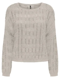 ONLCAPRI LS O-NECK CC KNT pumice stone
