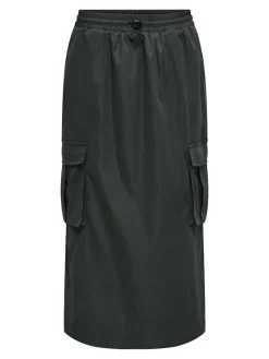 ONLCASHI CARGO LONG SKIRT WVN NOOS raven