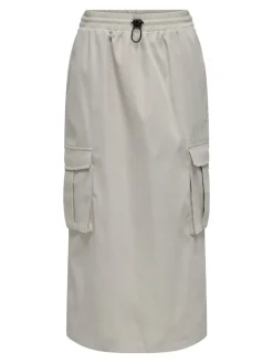 ONLCASHI CARGO LONG SKIRT WVN NOOS chateau gray