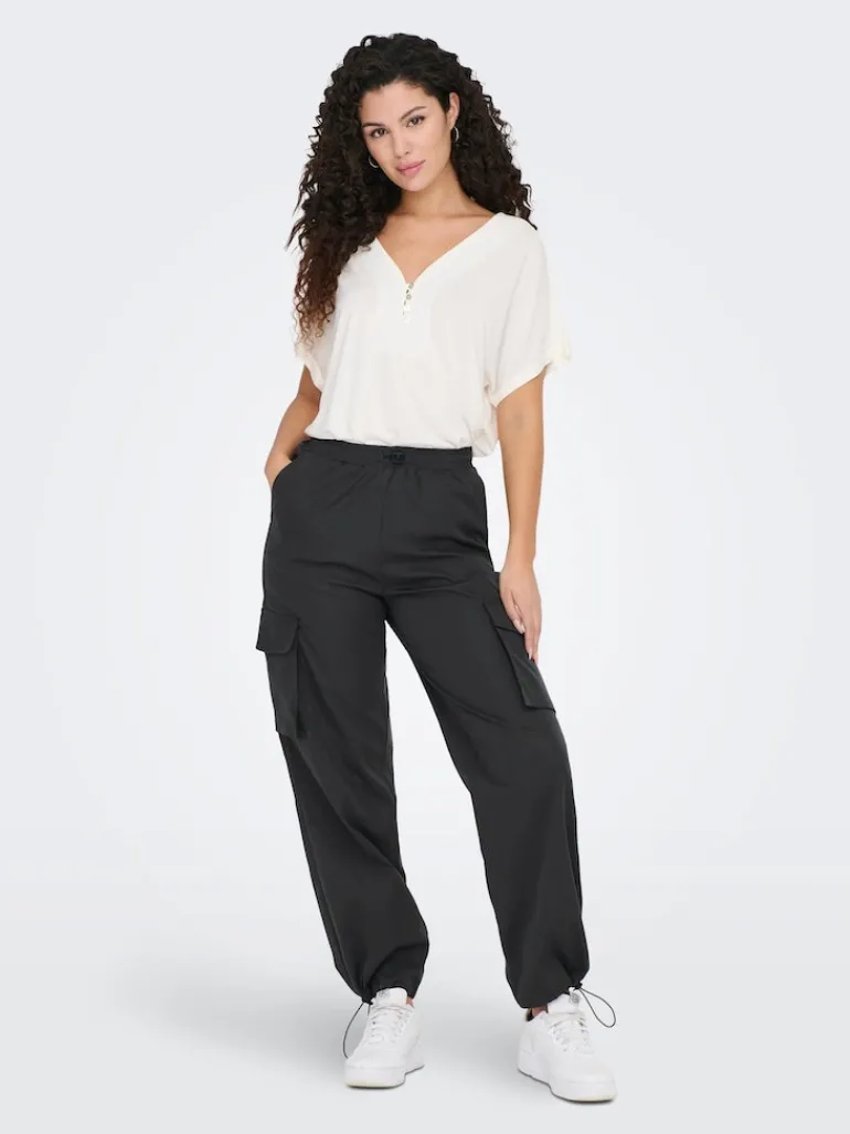 ONLCASHI CARGO PANT WVN NOOS raven