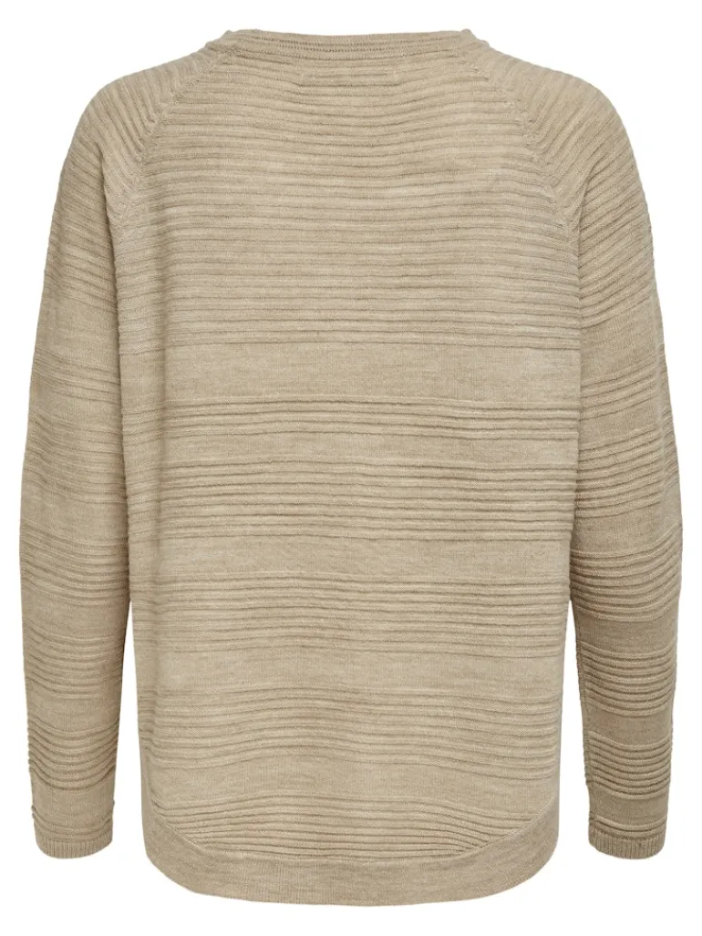 ONLCAVIAR LS PULLOVER CS KNT humus