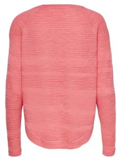 ONLCAVIAR LS PULLOVER CS KNT tea rose
