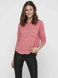 ONLCAVIAR LS PULLOVER CS KNT tea rose
