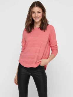 ONLCAVIAR LS PULLOVER CS KNT tea rose