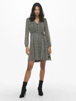 ONLCERA LIFE 3/4 SHORT DRESS WVN NOOS black 10
