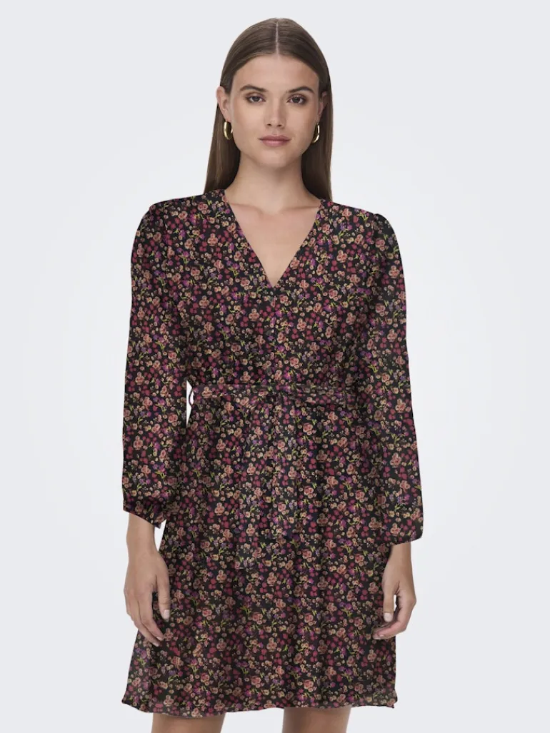ONLCERA LIFE 3/4 SHORT DRESS WVN NOOS black8