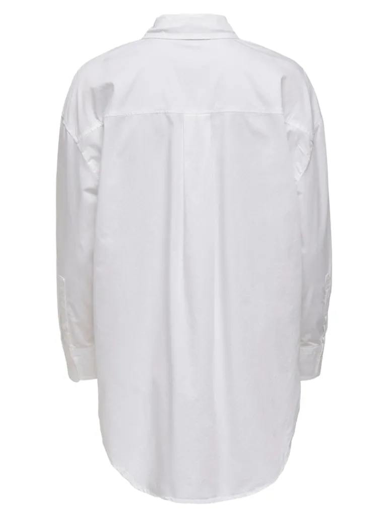ONLCORINA LS LOOSE SHIRT WVN bright white