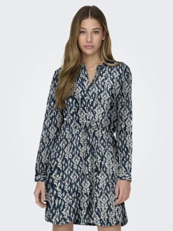ONLCORY LIFE L/S V-NECK TUNIC WVN NOOS total eclipse