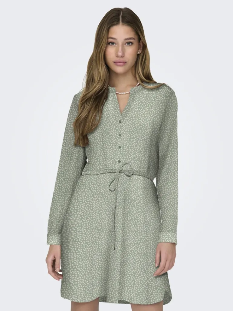 ONLCORY LIFE L/S V-NECK TUNIC WVN NOOS lily pad