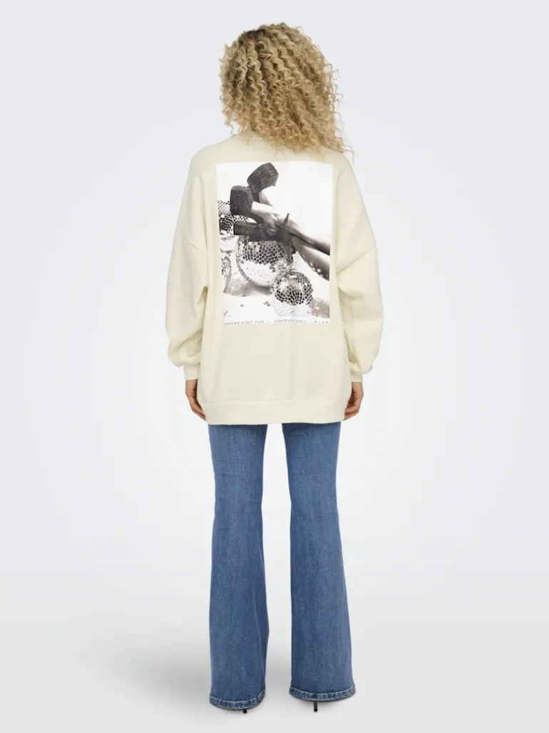 ONLDAZE L/S PARTY O-NECK SWT cloud dancer