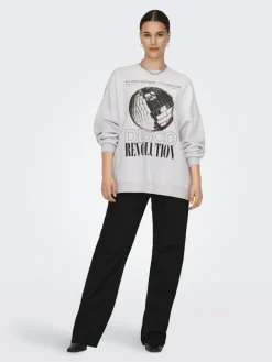 ONLDAZE L/S PARTY O-NECK SWT light grey melange