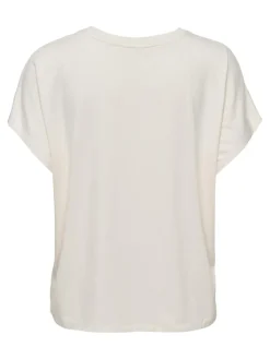-ONLDINA S/S TOP JRS cream pink