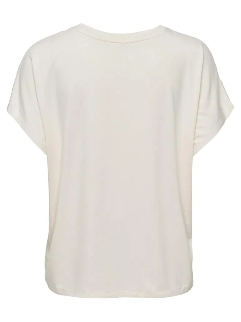 -ONLDINA S/S TOP JRS cream pink