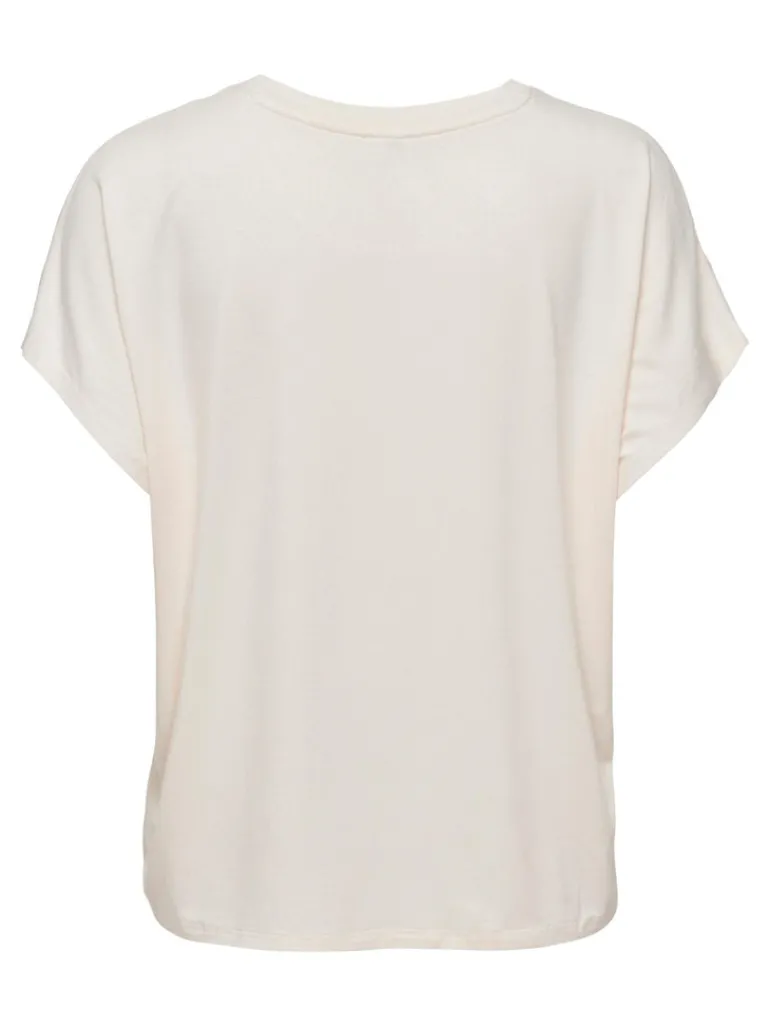 -ONLDINA S/S TOP JRS cream pink