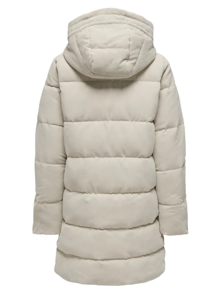ONLDOLLY LONG CORDUROY PUFFER OTW moonstruck