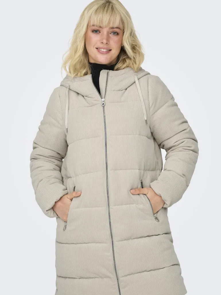 ONLDOLLY LONG CORDUROY PUFFER OTW moonstruck