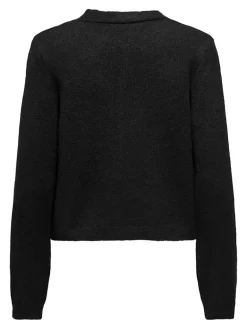 ONLDONNA LS V-NECK PULLOVER KNT black