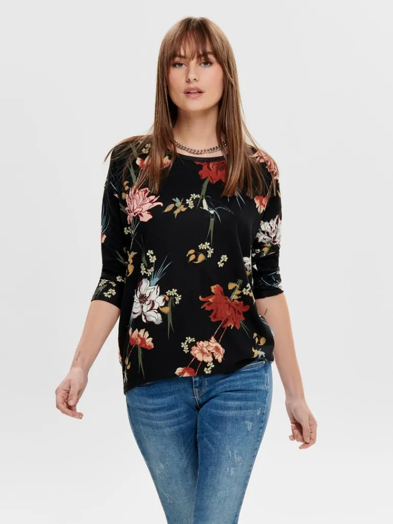 ONLELCOS 4/5 AOP TOP JRS NOOS black3