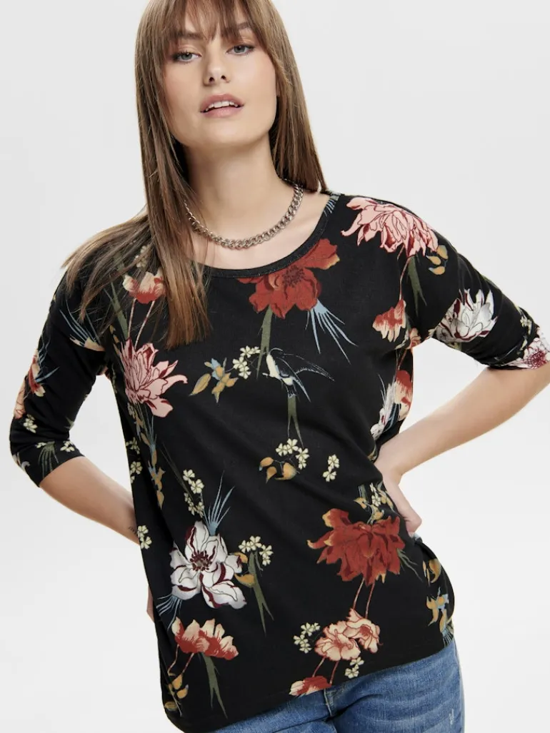 ONLELCOS 4/5 AOP TOP JRS NOOS black3
