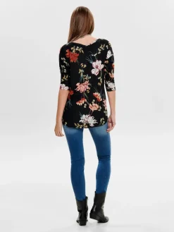 ONLELCOS 4/5 AOP TOP JRS NOOS black3