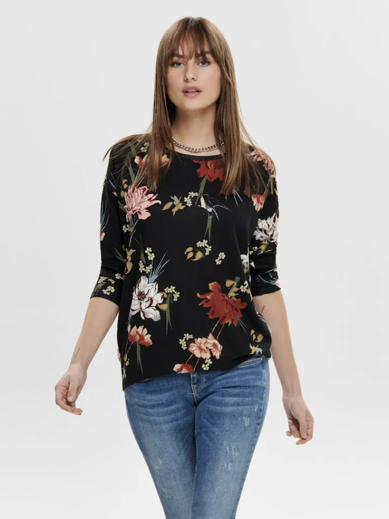 ONLELCOS 4/5 AOP TOP JRS NOOS black3