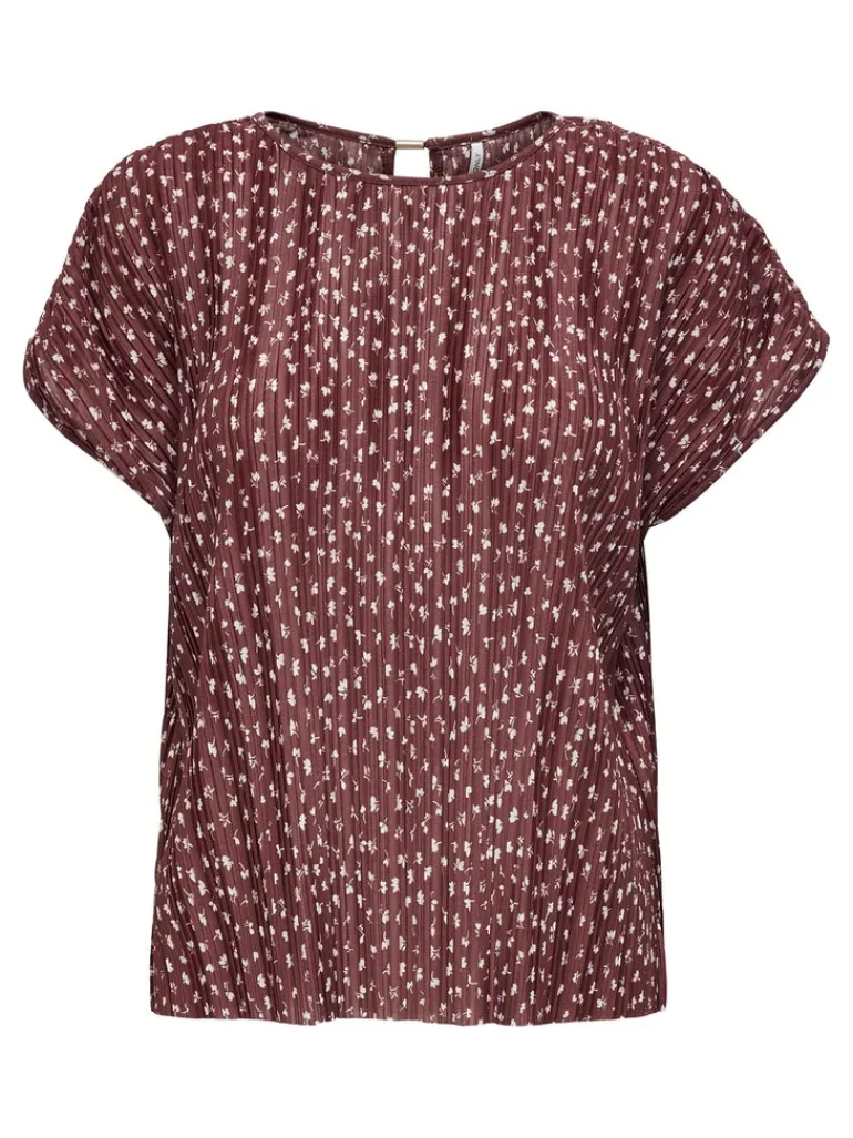 ONLELEMA S/S O-NECK TOP BOX JRS apple butter