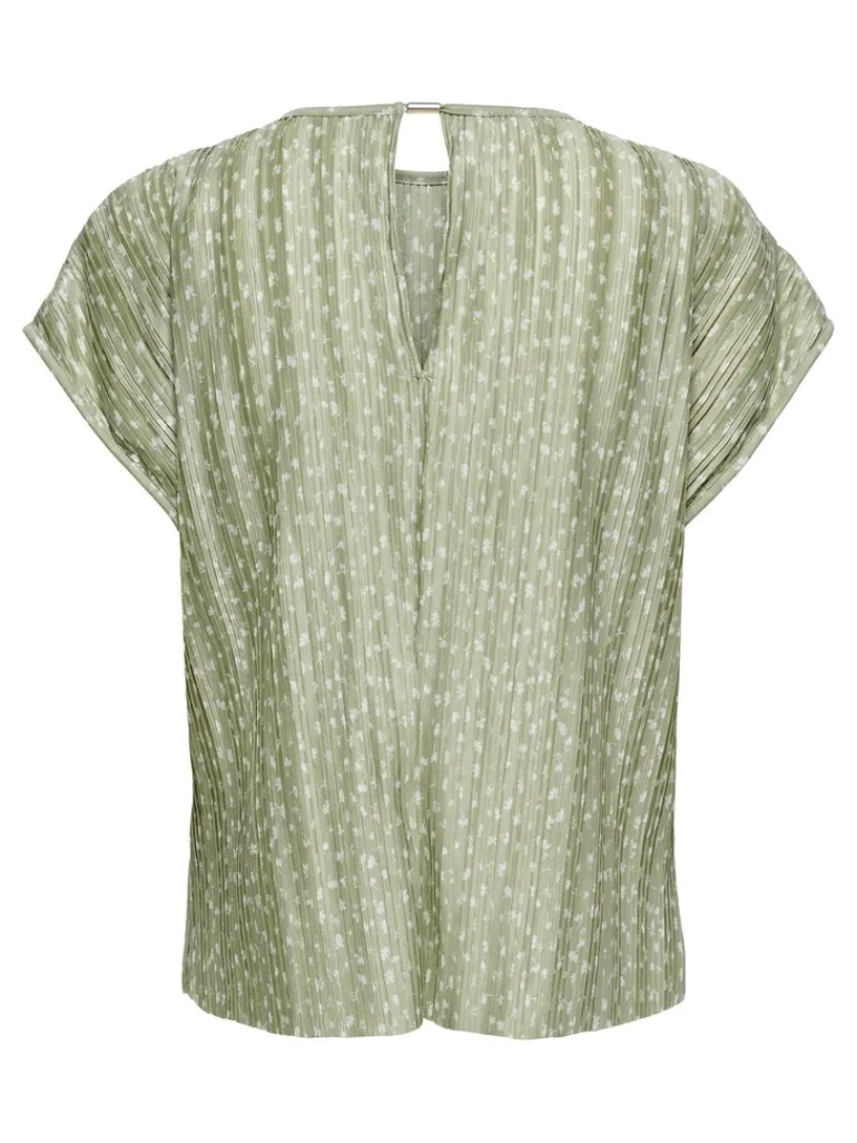 ONLELEMA S/S O-NECK TOP BOX JRS desert sage
