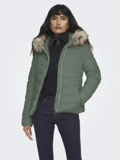 ONLELLAN QUILT HOOD JACKET LIFE OTW sea spray