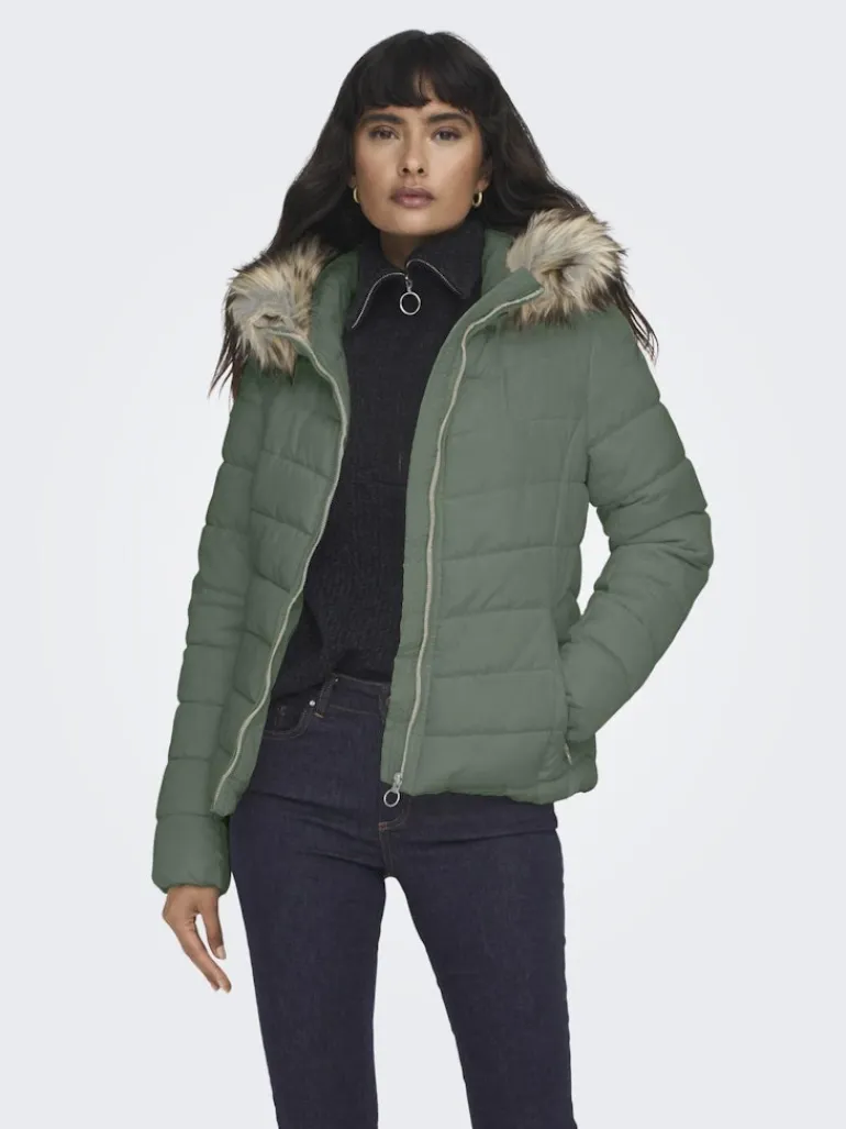 ONLELLAN QUILT HOOD JACKET LIFE OTW sea spray
