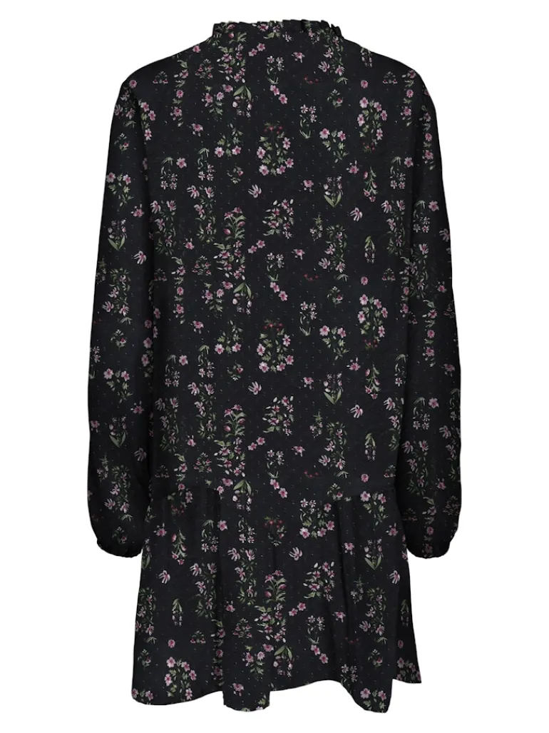 ONLEMILIE LIFE L/S SHORT DRESS WVN black