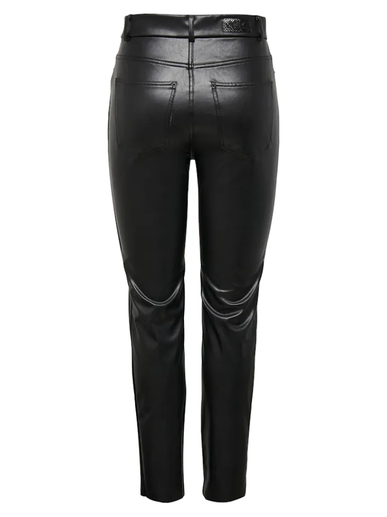 ONLEMILY HW ST ANK FAUX LEATHER PNT NOOS black