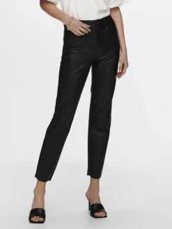 ONLEMILY HW ST ANK FAUX LEATHER PNT NOOS black