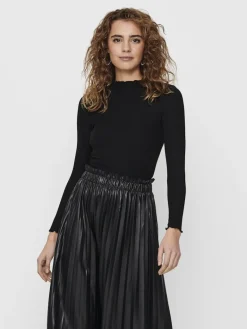 ONLEMMA L/S HIGH NECK TOP NOOS JRS schwarz