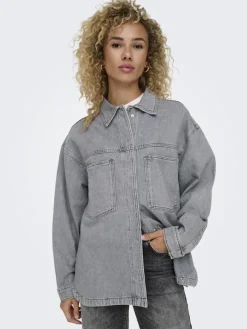 ONLEMMIE L/S SHIRT GREY DNM AZG NOOS medium grey denim