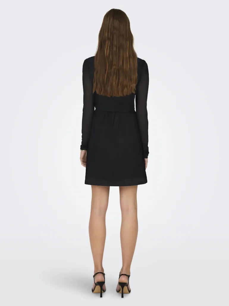 ONLERICA L/S HIGH NECK DRESS JRS NOOS black1