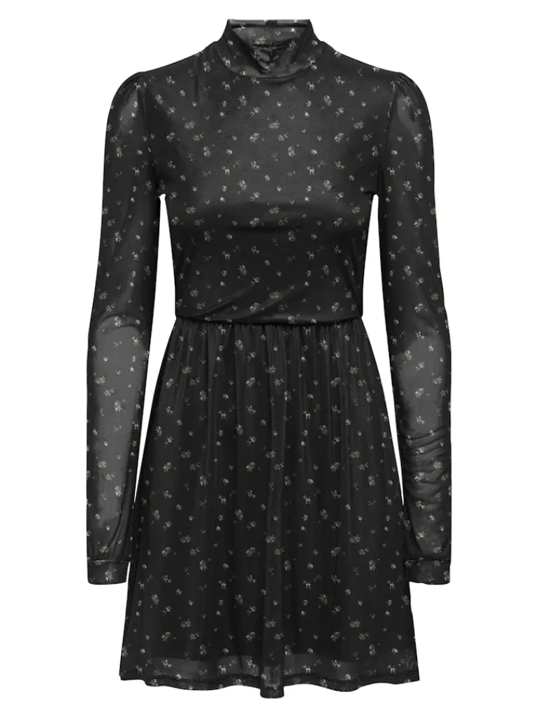 ONLERICA L/S HIGH NECK DRESS JRS NOOS black2