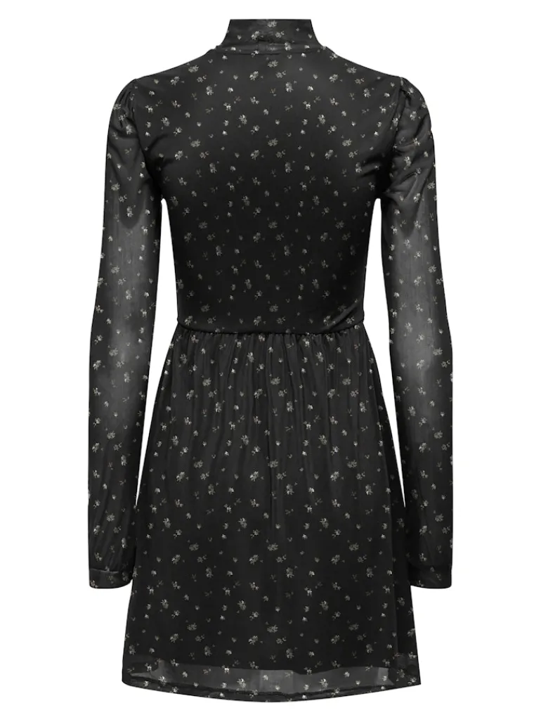 ONLERICA L/S HIGH NECK DRESS JRS NOOS black2