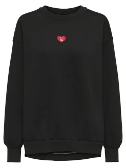 ONLEVISA L/S OVERSIZED O-NECK SWT black