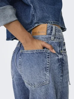 ONLGIANNA MW STRAIGHT DNM DOT596 NOOS medium blue denim
