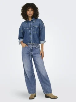 ONLGIANNA MW STRAIGHT DNM DOT596 NOOS medium blue denim