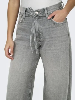 ONLGIANNA MW STRAIGHT DOT757 DNM NOOS medium grey denim