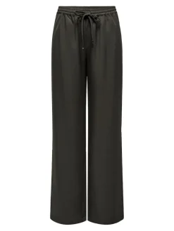 ONLGINNY HW WIDE PULL-UP PANT OY PNT black olive