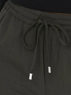 ONLGINNY HW WIDE PULL-UP PANT OY PNT black olive