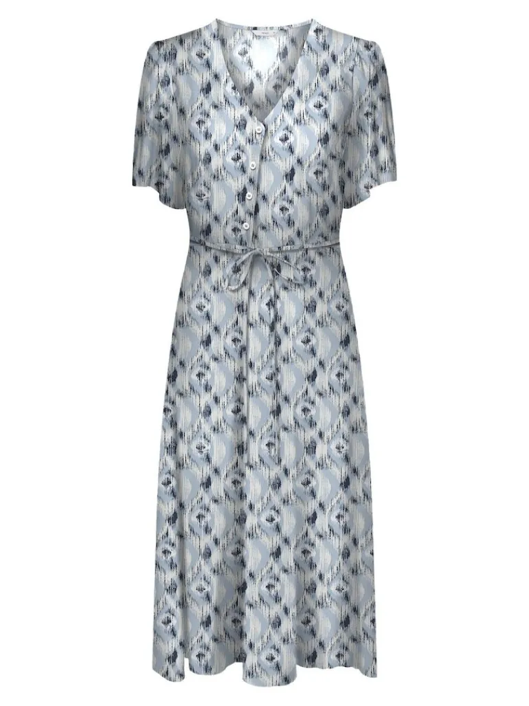 ONLHALIA LIFE S/S MIDI DRESS WVN NOOS faded denim