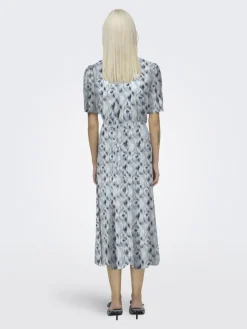 ONLHALIA LIFE S/S MIDI DRESS WVN NOOS faded denim